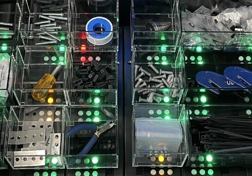 Top view of DigitalBins' cart